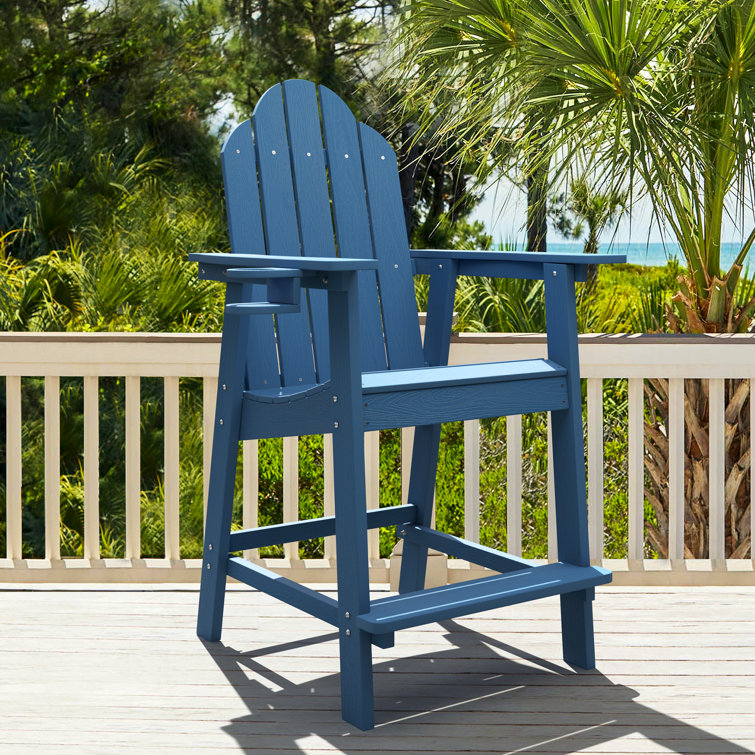 Navy blue 2024 plastic adirondack chairs